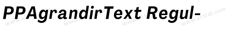 PPAgrandirText Regul字体转换 PPAgrandirText Regul字体转换